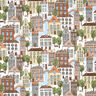 Tissu de décoration Semi-panama Petite ville – écru/olive,  thumbnail number 1