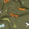 GOTS Popeline coton Animaux des steppes | Poppy Fabrics – olive foncé,  thumbnail number 2