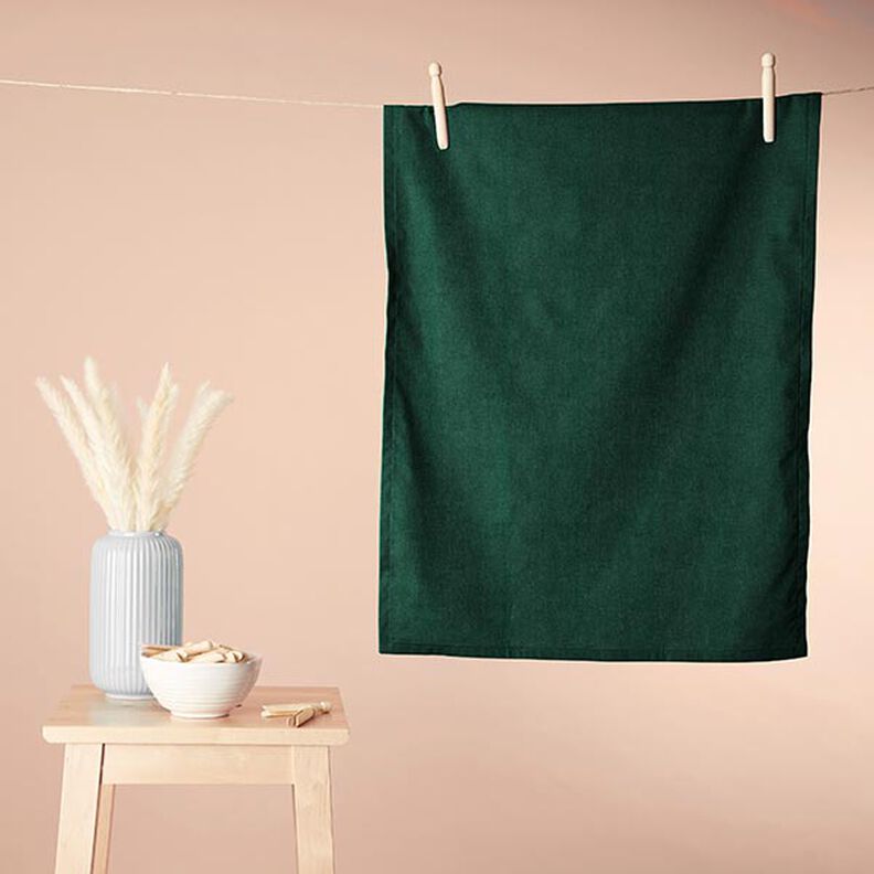 Tissu éponge douillet Bambou Uni – vert foncé,  image number 5