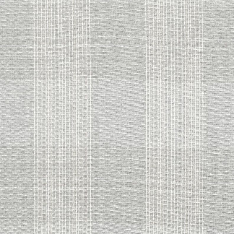 Lin mélangé à carreaux – gris clair,  image number 1