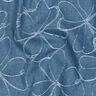 Jeans Jacquard Fleurs | Poppy Fabrics – bleu jean,  thumbnail number 2