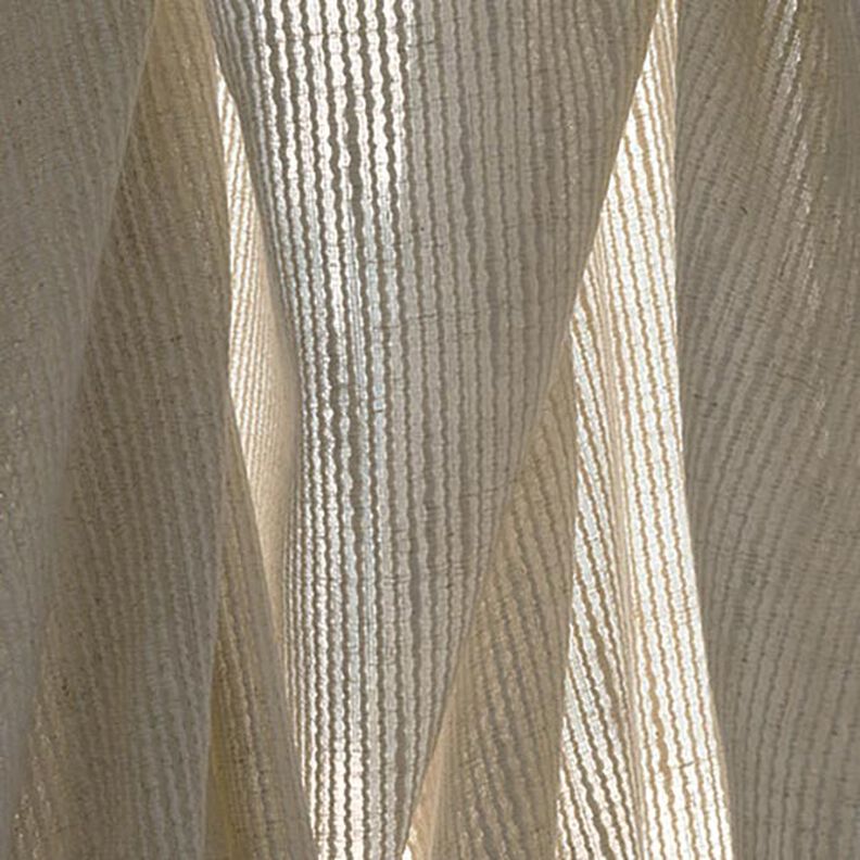 Tissu pour voilages Structure tissée 300 cm – beige clair,  image number 9