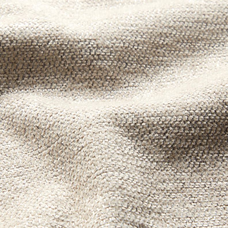 Tissu de revêtement Chenille Chiné – noix de cajou/argent,  image number 2