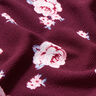 Jersey polyester Roses – merlot,  thumbnail number 2
