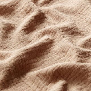GOTS Tissu double gaze de coton | Tula – beige, 