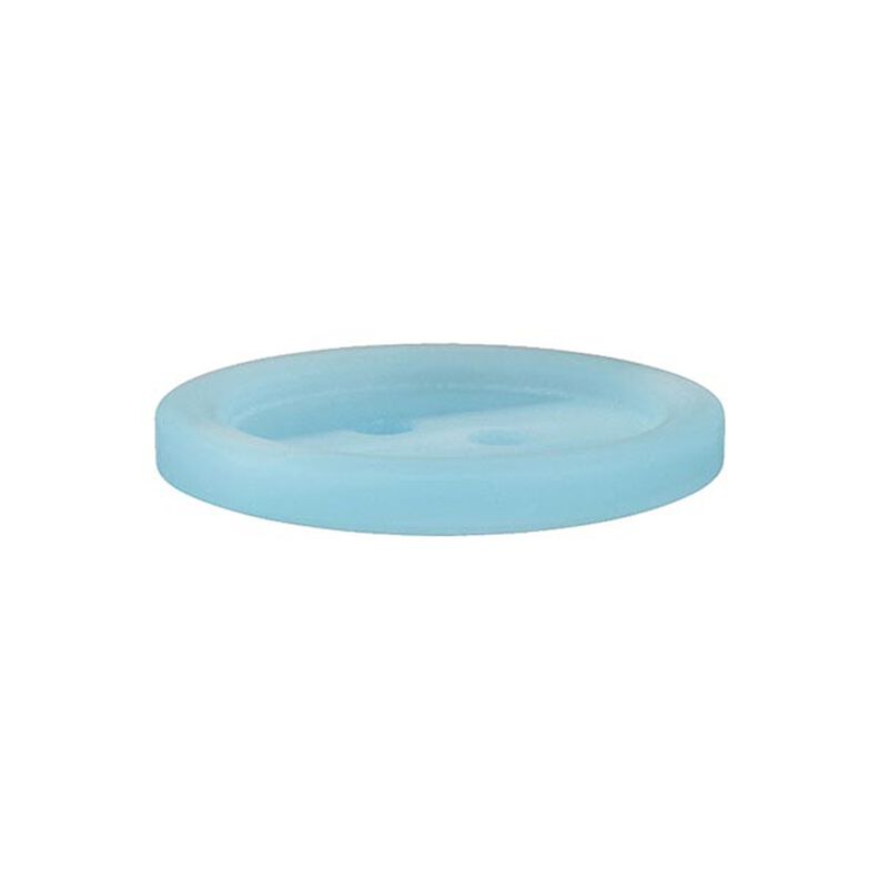 Bouton plastique 2 trous Basic - bleu clair,  image number 2