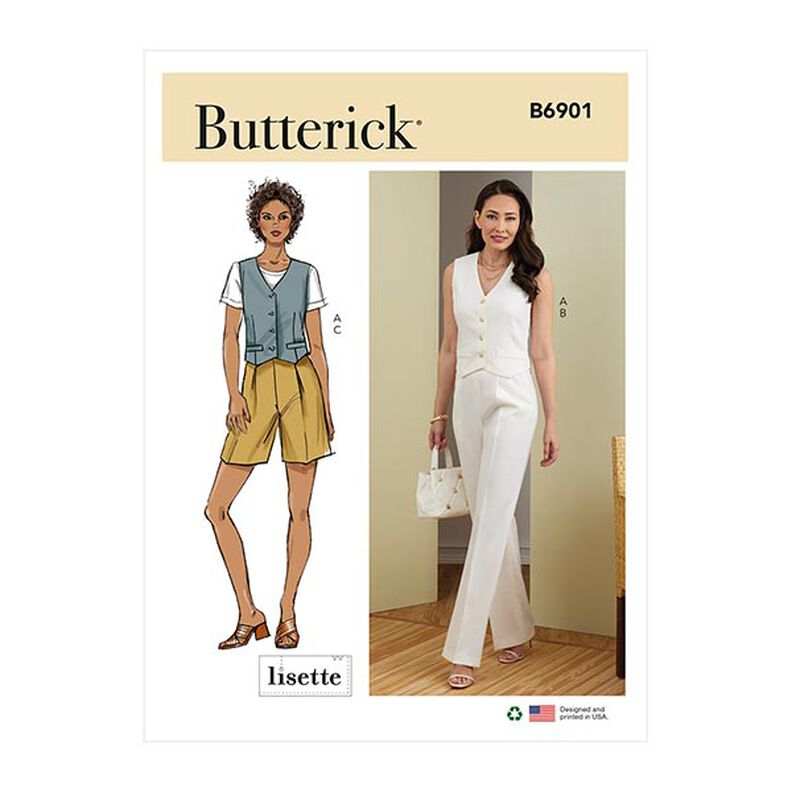 Gilet / Pantalon / Shorts | Butterick 6901 | 42-50,  image number 1