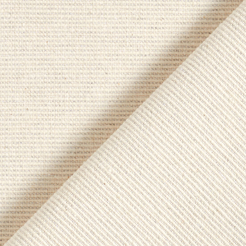 Tissu déco semi-panama nervuré en coton recyclé – nature,  image number 3