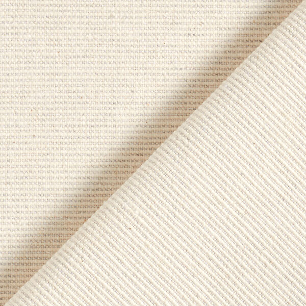 Tissu déco semi-panama nervuré en coton recyclé – nature,  image number 3