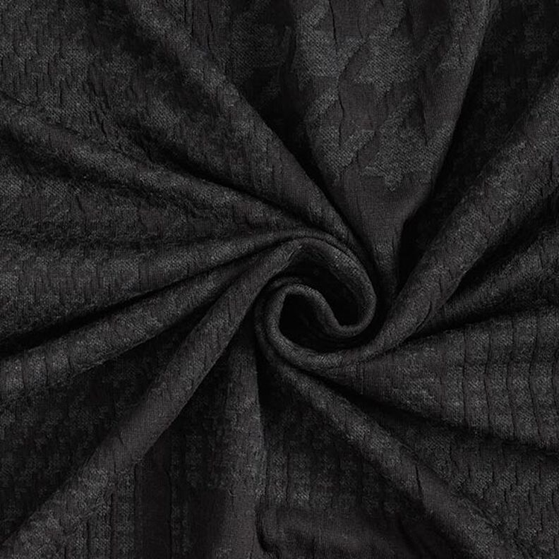 Maille cloquée Grand motif Prince de Galles – anthracite,  image number 3