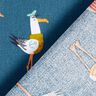 Tissu en coton cretonne mouettes – bleu marine,  thumbnail number 4