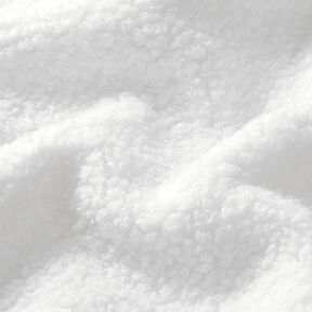Tissu de revêtement Aspect peau de mouton – blanc, 