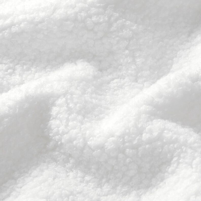 Tissu de revêtement Aspect peau de mouton – blanc, image number 2