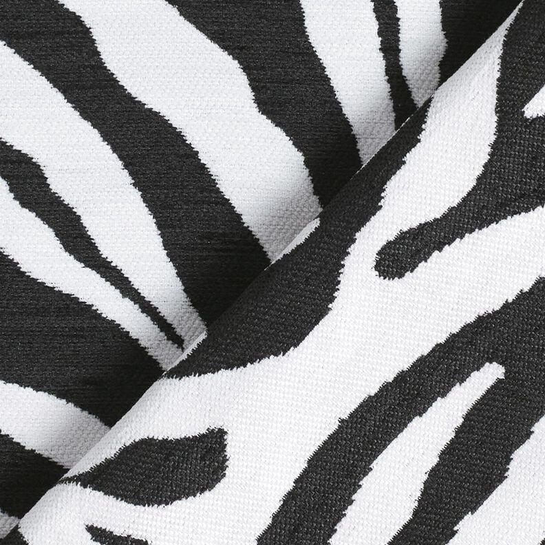 Tissu de revêtement Jacquard Zèbre – blanc/noir,  image number 4