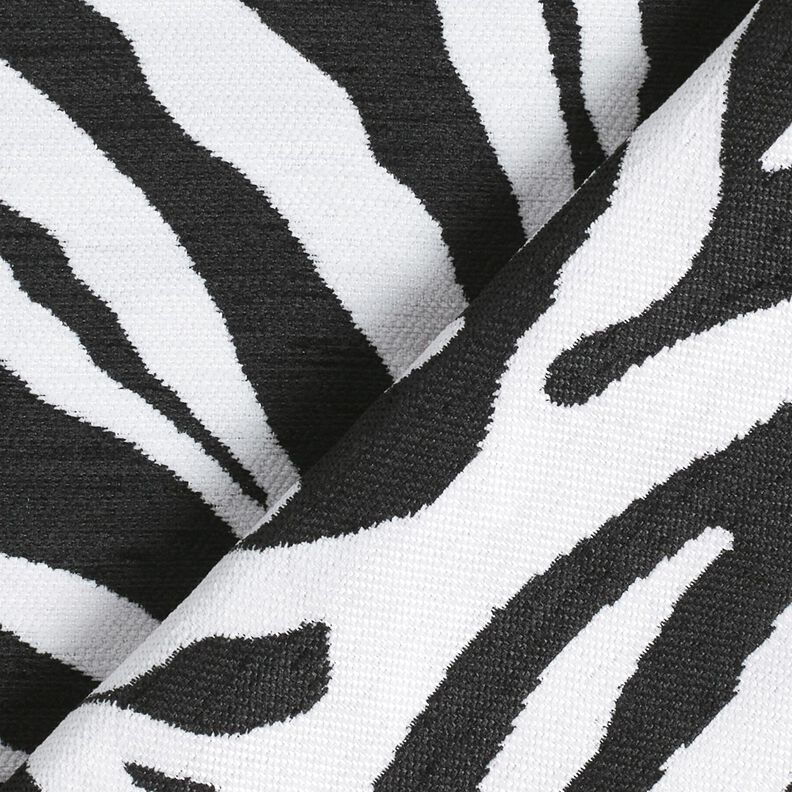 Tissu de revêtement Jacquard Zèbre – blanc/noir, image number 4