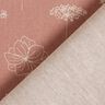 Tissu de décoration Semi-panama Fleurs délicates – vieux rose,  thumbnail number 4