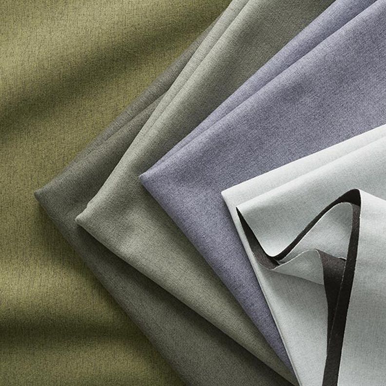 Tissu d’ameublement fin en mélange – olive foncé, image number 4