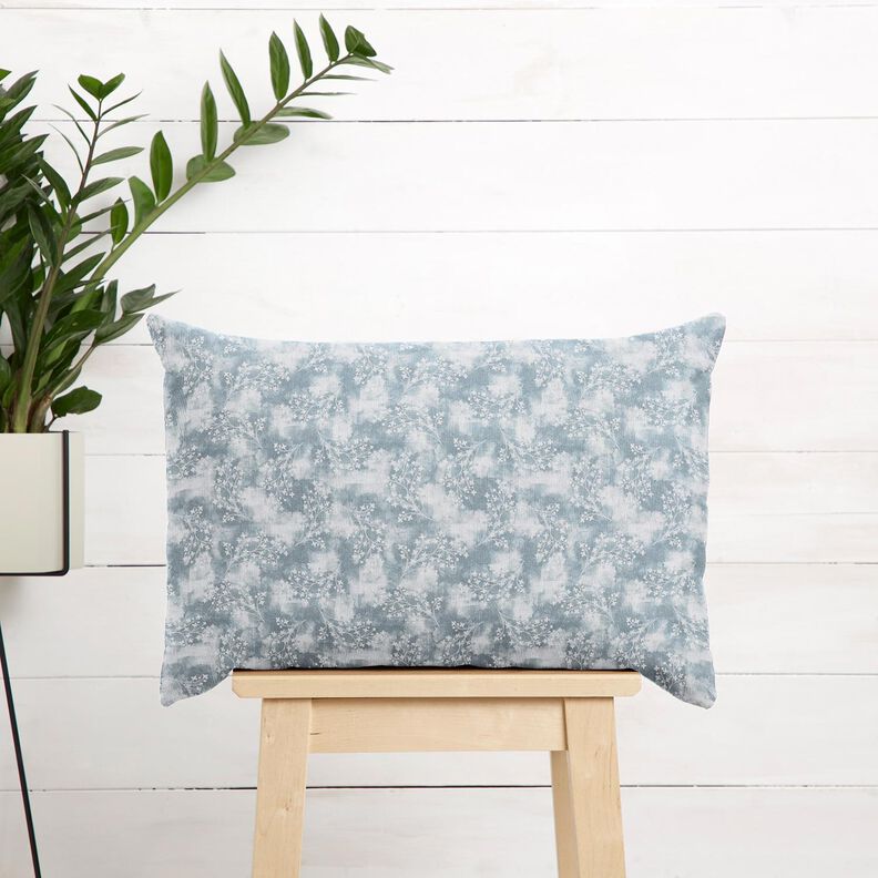 Tissu en coton Popeline fines branches – bleu, image number 6