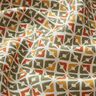 Crêpe de viscose Losanges rétro – beige/kaki,  thumbnail number 2