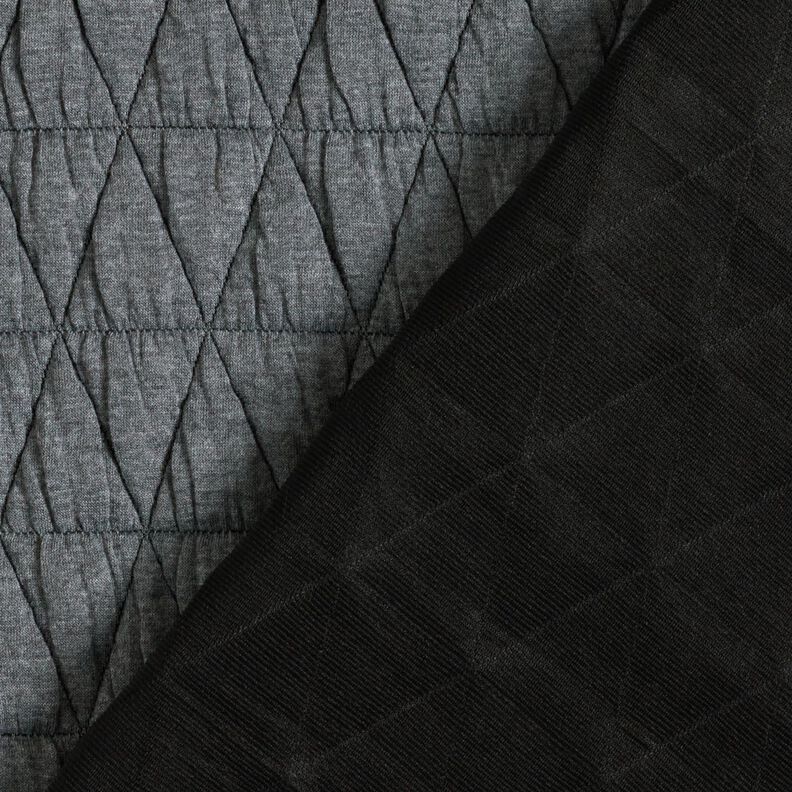 Jersey matelassé à losanges – gris,  image number 4