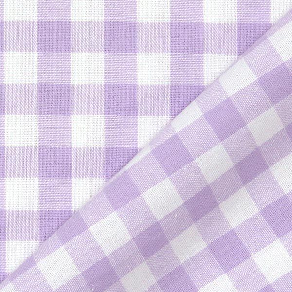 Tissu en coton Vichy - 1 cm – lilas pastel,  image number 3