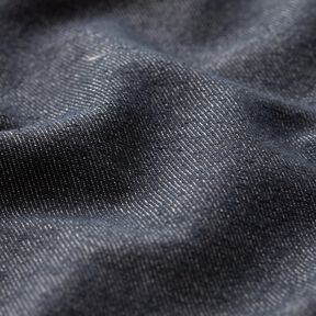 Denim de coton stretch mélangé moyen – bleu noir, 