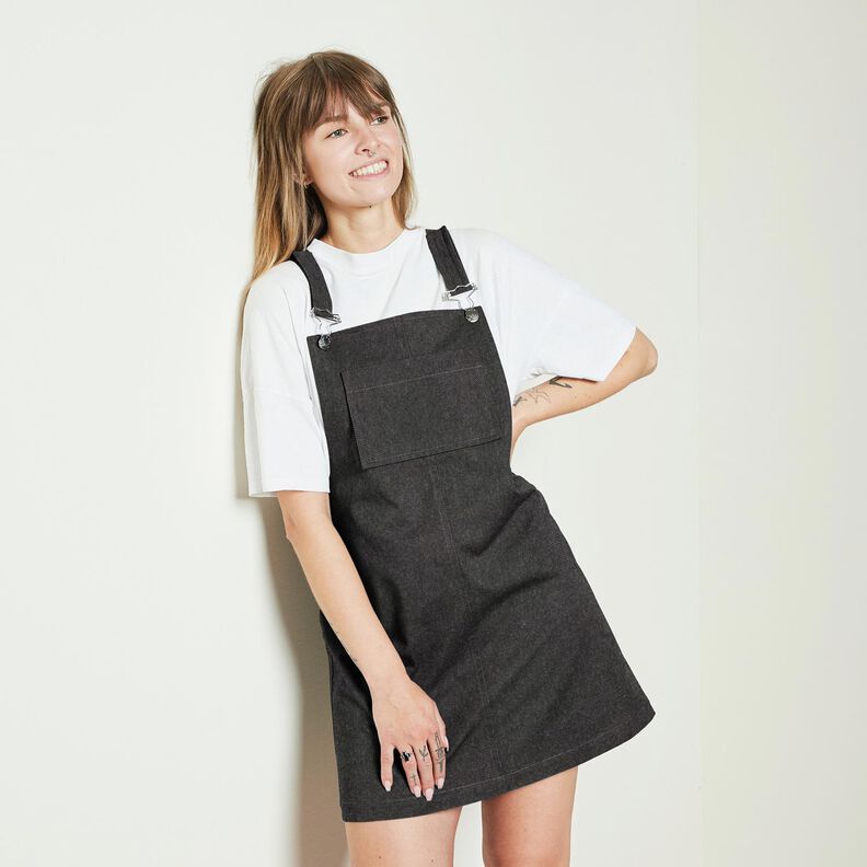 Denim de coton moyen – noir,  image number 6