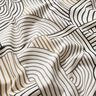 Tissu de décoration Semi-panama Arcs abstraits – noir,  thumbnail number 2