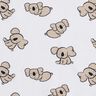 GOTS Jersey coton Koala | Poppy Fabrics – blanc/amande,  thumbnail number 1
