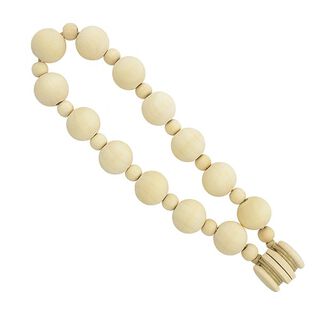 Embrasse magnétique en boules de bois [51cm] – nature, 