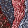 Tissu viscose Fleurs et branches – carmin/blanc,  thumbnail number 5