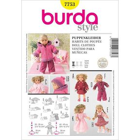 Habits de poupée, Burda 7753, 