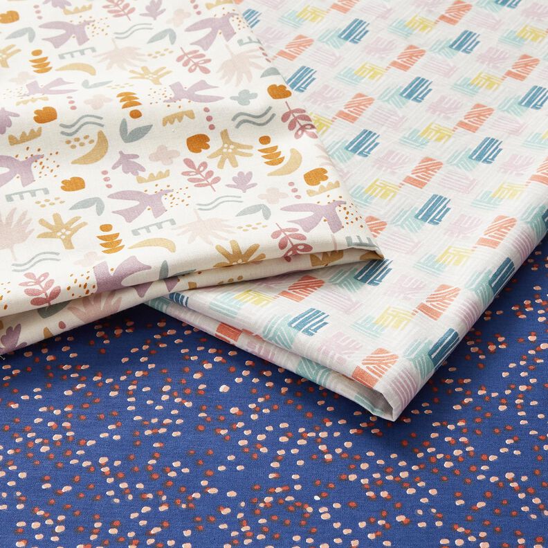 Tissu en coton Cretonne Pünktchen – indigo,  image number 5