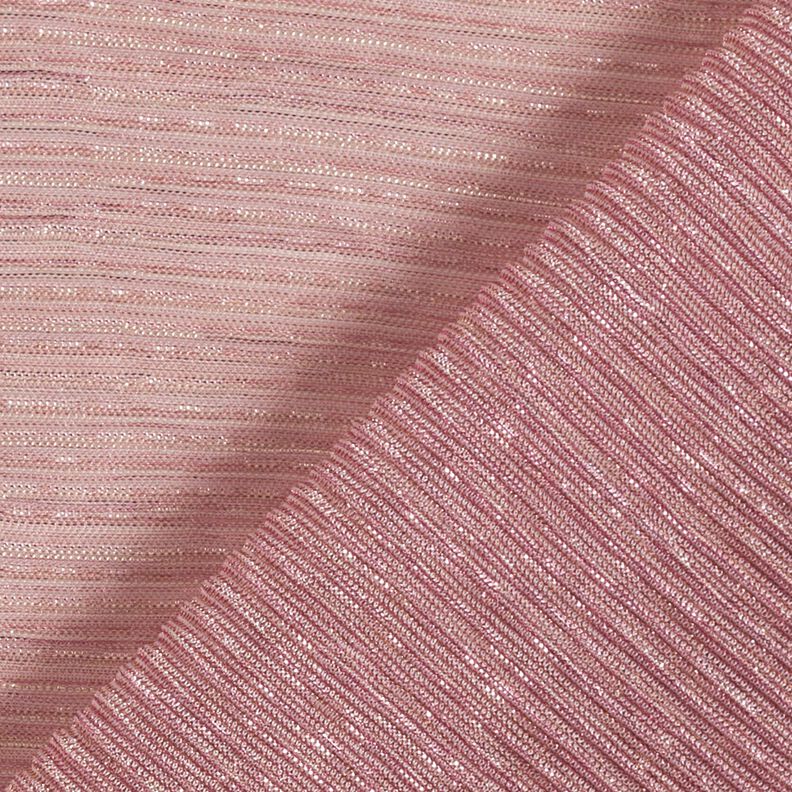 Plissé transparent Rayures pailletées – rose,  image number 4