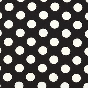 Tissu crêpe Pois [2,5 cm] – noir, 