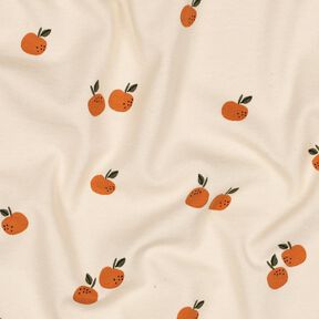 GOTS Jersey coton Oranges | Poppy Fabrics – beige clair/caramel, 