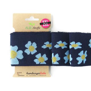 GOTS Bord-côtes Bio CUFF ME ICON [140 cm | 8 cm] | Albstoffe | Hamburger Liebe, 