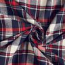 Flanelle coton Carreaux – bleu noir/carmin,  thumbnail number 3