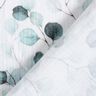 Tissu double gaze de coton Rameaux d’eucalyptus aquarelle Impression numérique – blanc,  thumbnail number 4