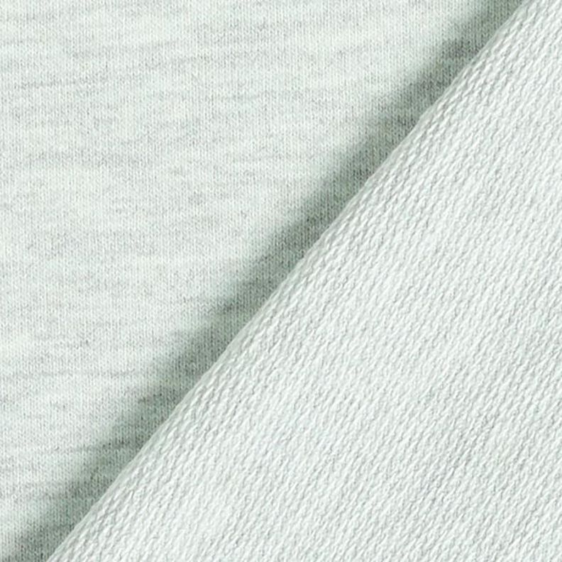 French Terry chiné fin – menthe/gris,  image number 5