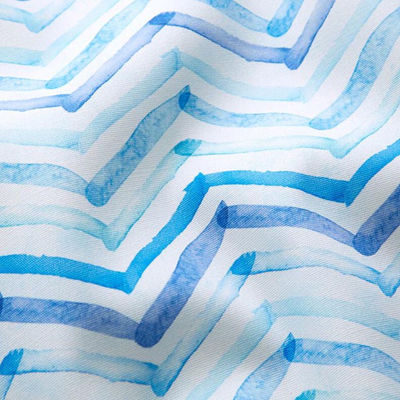 Tissu d’extérieur Canvas pointes – bleu,  image number 2