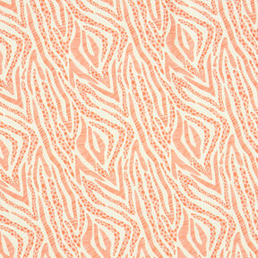 GOTS French Terry Sweat d’été Zèbre | Tula – beige clair/orange, 