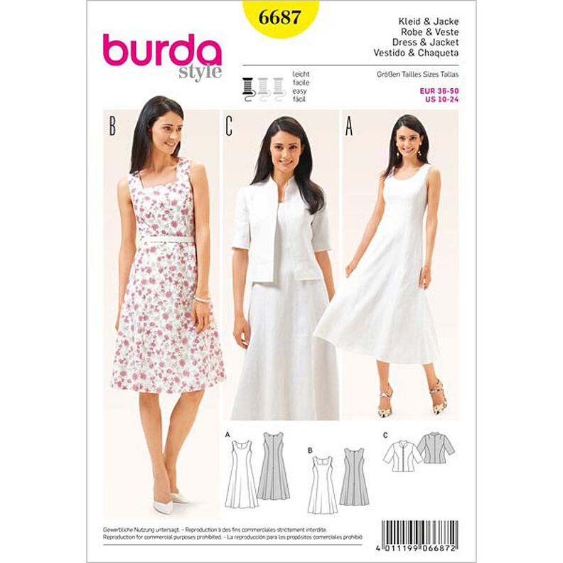 Robe / Veste, Burda 6687,  image number 1