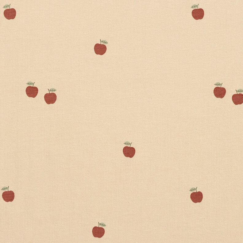 Jersey coton Petites pommes &ndash; sable,  image number 1