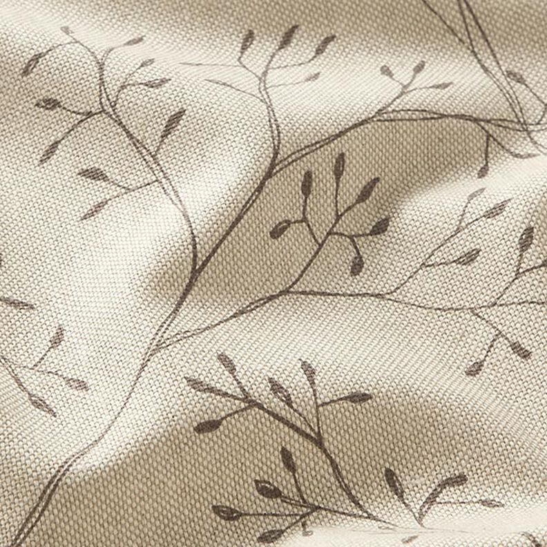 Tissu de décoration Semi-panama fines branches – nature,  image number 2