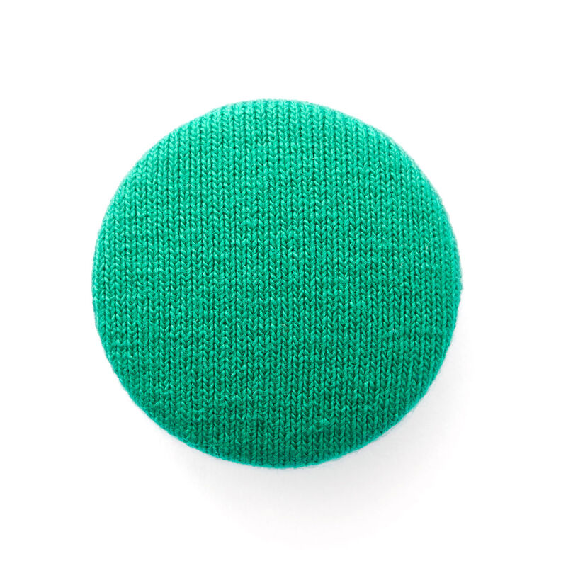 Bouton recouvert, Jersey viscose moyen – vert herbe,  image number 1