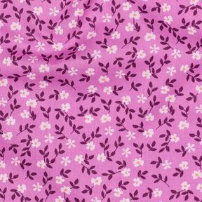 GOTS Popeline coton Streublümchen | Poppy Fabrics – rose vif/blanc, 
