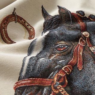 Tissu de décoration pièce Gobelin Cheval – beige, 