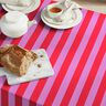 Tissu de décoration Canvas Rayures joyeuses – violet pastel/chili,  thumbnail number 7