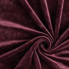 Velours stretch Tissu Nicki – aubergine, 